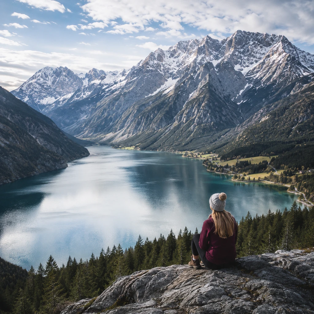 Alpine Bergseen, Fichtenwald und internationale Gipfelpanoramen